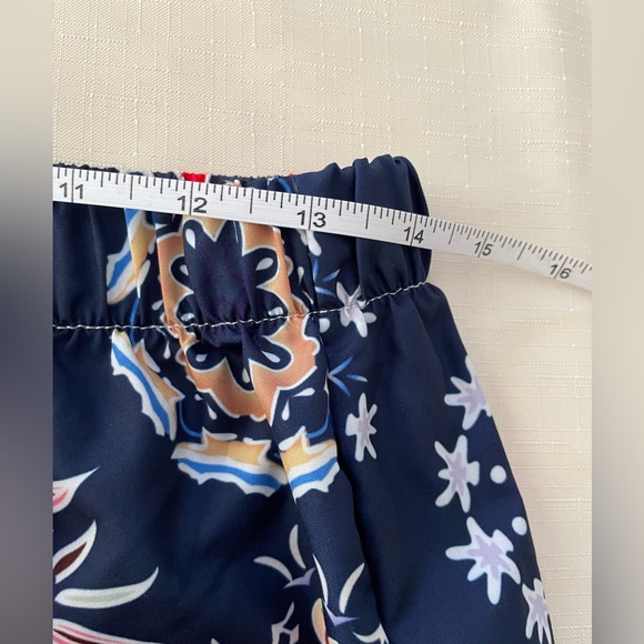 🔻2/$30.00 🔻Size XL Pantalon navy & floral pull-on pants with side pockets.  NWOT - Picture 9 of 9